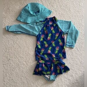 UV Skinz Kids Swim Rashguard Set - 3 piece set, size 3T